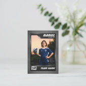 Custom Soccer Trading Card Graphite Sports Card Platzkarte (Stehend Vorderseite)