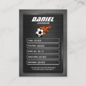 Custom Soccer Trading Card Graphite Sports Card Platzkarte (Rückseite)