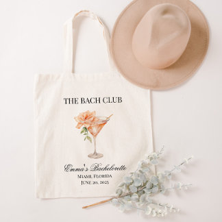 Custom Social Club Blush Cocktail Leinwand Tragetasche