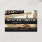 Custom Social Media Manager Visitenkarte (Rückseite)