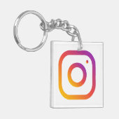 Custom Social Media QR Code Werbeaktion Marketing Schlüsselanhänger (Vorderseite links)