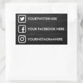 Custom Social Media Stickers (Tasche)
