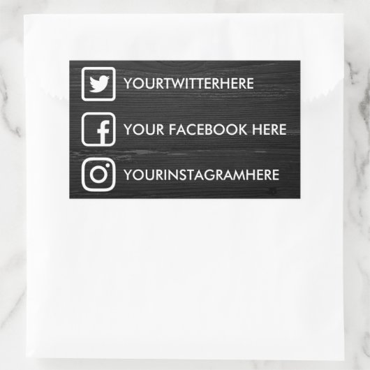 Custom Social Media Stickers (Tasche)