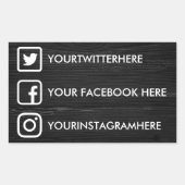 Custom Social Media Stickers (Vorderseite)