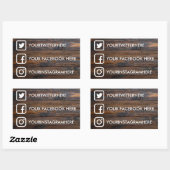Custom Social Media Stickers (Blatt)