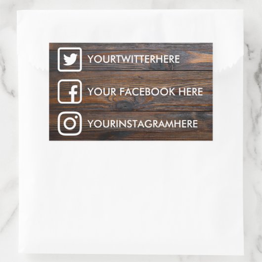Custom Social Media Stickers (Tasche)