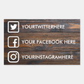Custom Social Media Stickers (Vorderseite)