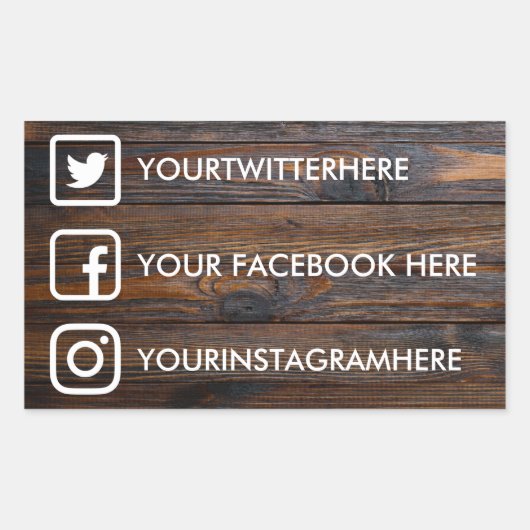 Custom Social Media Stickers (Vorderseite)