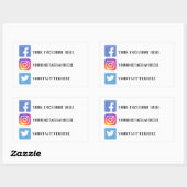 Custom Social Media Stickers (Blatt)