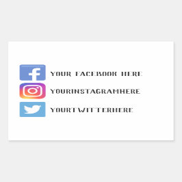 Custom Social Media Stickers