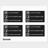 Custom Social Media Stickers (Blatt)