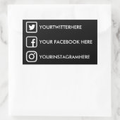 Custom Social Media Stickers (Tasche)