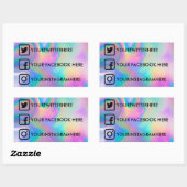 Custom Social Media Stickers Imitate Holo (Blatt)