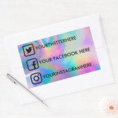 Custom Social Media Stickers Imitate Holo (Umschlag)