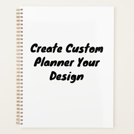 Custom Soft Cover Planner mit Gold Spiral Binding Planer (Vorderseite)