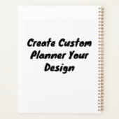 Custom Soft Cover Planner mit Gold Spiral Binding Planer (Rückseite)