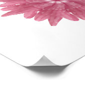 Custom Soft Dusty Pink Chrysanthemum Pattern Poster (Ecke)