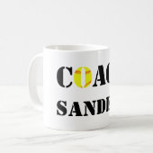 Custom Softball Coach Coffee Tasse (Vorderseite Links)
