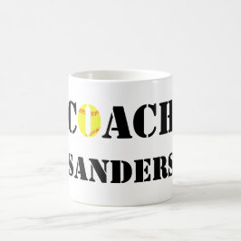 Custom Softball Coach Coffee Tasse