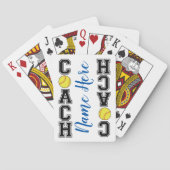 Custom Softball Coach Dankeschön Geschenk - schlag Spielkarten (Rückseite)
