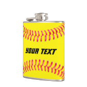 Custom Softball Flask Flachmann (Links)