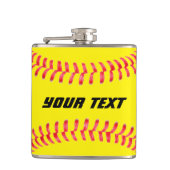 Custom Softball Flask Flachmann (Vorderseite)
