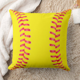 Custom Softball Throw Pillow Kissen