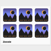 Custom Solar Eclipse 2017 Stickers (Blatt)