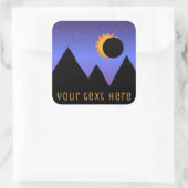 Custom Solar Eclipse 2017 Stickers (Tasche)