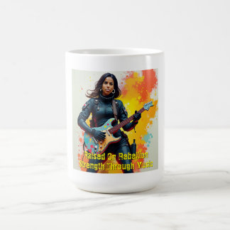 Custom Soldier Girl Gitarrist Art Inspiration Kaffeetasse