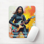 Custom Soldier Girl Gitarrist Art Inspiration Mousepad (Mit Mouse)