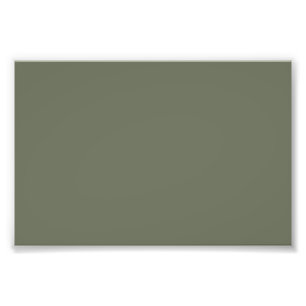 Custom Solid Moss Green Poster Print