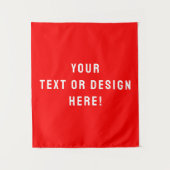 Custom Solid Red Tapestry - Personalisiert für Sie Wandteppich (Vorderseite)