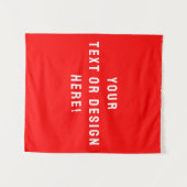Custom Solid Red Tapestry - Personalisiert für Sie Wandteppich (Vorderseite (Horizontal))