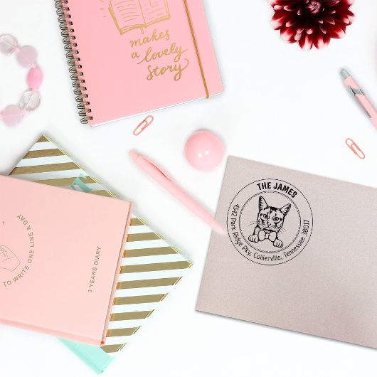 Custom Somali Cat Rücksendeadresse Gummistempel