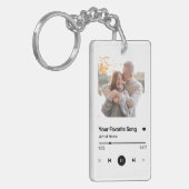 Custom Song Favorite Song One Foto Kaffee Tasse Lu Schlüsselanhänger (Vorderseite links)