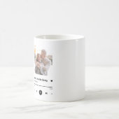 Custom Song Favorite Song One Foto Kaffeetasse (Mittel)
