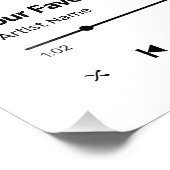 Custom Song Favorite Song One Fotodruck (Ecke)