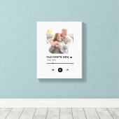 Custom Song Favorite Song One Leinwanddruck (Insitu (Holzboden))