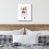 Custom Song Favorite Song One Leinwanddruck (Insitu (Schlafzimmer))
