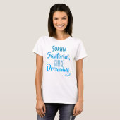 Custom "Sophia Santorini, Griechenland Dreaming" T T-Shirt (Vorne ganz)