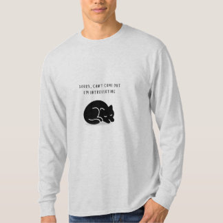Custom Sorry I'm Introverting Cat Men’s T-Shirt