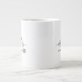 Custom Soundwave Song Code Mug-Personalized Voice  Jumbo-Tasse (Vorderseite)