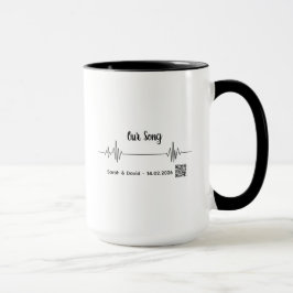 Custom Soundwave Song Code Mug-Personalized Voice  Tasse