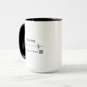 Custom Soundwave Song Code Mug-Personalized Voice  Tasse (Vorderseite Links)