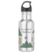 Custom Souvenir Camping Collage Campers Edelstahlflasche (Vorderseite)