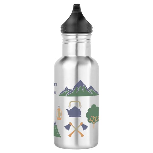 Custom Souvenir Camping Collage Campers Edelstahlflasche (Rechts)