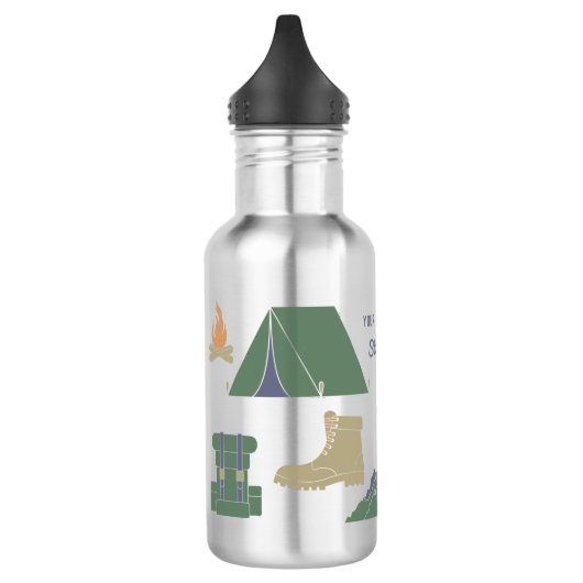 Custom Souvenir Camping Collage Campers Edelstahlflasche (Links)
