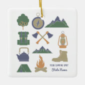 Custom Souvenir Camping Collage Campers Foto Keramikornament (Vorderseite)