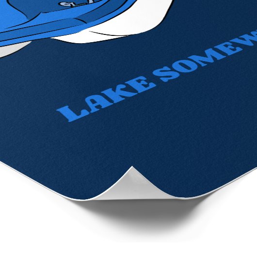 Custom Souvenir Pedal Boat Personalisiert Poster (Ecke)